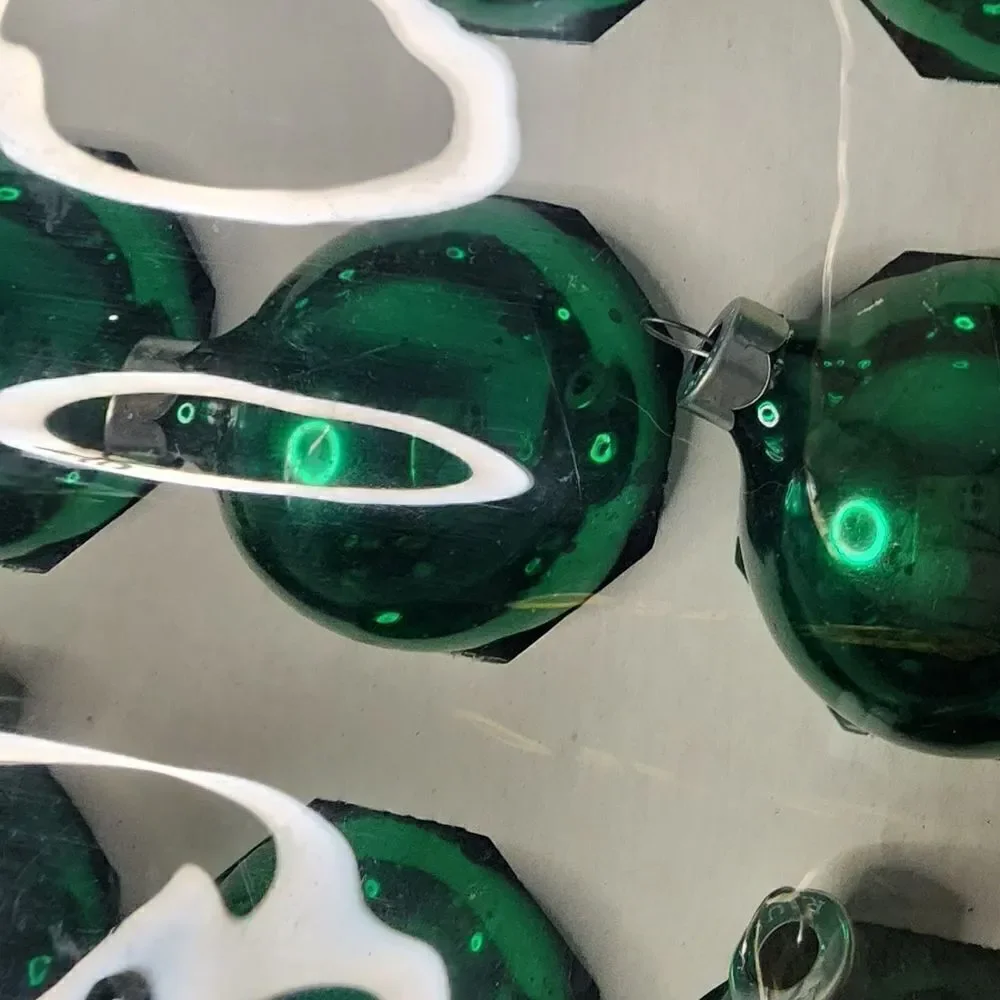 Vintage Dayton Hudson Co. Glass Christmas Tree Ornaments Holiday Decor 18 Count